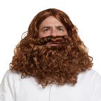 [ параллель импортные товары ]Jesus Wig and Beard, Halloween Costume Wig For Men, Women, Big K