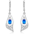 ケルトサファイアダングルイヤリング...