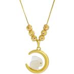 ゴールドメッキラビットムーンペンダ...