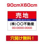 【送料無料】プレート看板 【売地】表示板不動産向け募集看板 90cm*60cm アルミ複合板 estate-79