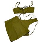 Knuth Marfkn- Smurf slit skirt swim wear разрез юбка плавание одежда купальный костюм бирка * большая сумка имеется KM24SUJ01 14207