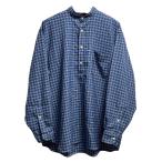INDIVIDUALIZED SHIRTS×MAIDENS SHOP インディビジュアライズドシャツ メイデンショップ 23AW SUPER 130'S WOOL P/O GRANDPA SHIRT プルオーバーチェックシャツ