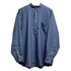 ショッピングINDIVIDUALIZED INDIVIDUALIZED SHIRTS×MAIDENS SHOP インディビジュアライズドシャツ メイデンショップ 23AW SUPER 130'S WOOL P/O GRANDPA SHIRT プルオーバーチェックシャツ