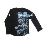 Tシャツ キッズ 長袖 RONI ロニィ ストレッチミニ裏毛プリントロンT 100cm
