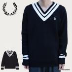 チルデンニット メンズ フレッドペリー Vネック  K8541 STRIPED TRIM V-NECK JUMPER 【国内正規品】 FRED PERRY