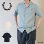 フレッドペリー オープンカラーシャツ メンズ 半袖 FRED PERRY Pique Texture Revere Collar Shirt 【国内正規品】M7774