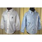  рубашка Kids OIL масло Kids вышивка ввод кнопка down рубашка OIL CLOTHING SERVICE ребенок одежда 130cm 140cm
