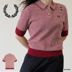 フレッドペリー ニット ポロシャツ レディース エイミーワインハウス 半袖 FRED PERRY Amy Winehouse Gingham Knitted Polo Shirt【国内正規品】SK9104