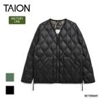 ショッピングDays ダウンジャケット ユニセックス  DOWN JACKET ミリタリー VネックWジップ ソフトシェル タイオン 体温 TAION-101ALSZML-1