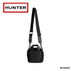 ハンター ショルダーバッグ リファインドスティッチキャンバスクロスボディブラック HUNTER ユニセックス レディース 2WAY (UBX4013CAA) 【国内正規品】
