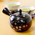 急須 おしゃれ 日本製 お茶が美味しくなる 急須 日本製 黒泥紅白梅 うまみを引き出す 急須 420cc 板網 帯網 洗いやすい bby-0167 GM1460 即納