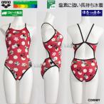 アリーナ 競泳水着 レディース 練習用 Mサイズ AS6FWM51L レッド×ブラック RDBK タフスーツ 練習用水着 ディズニー  "ミニーマウス"   /2026FW