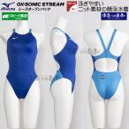 ミズノ MIZUNO 競泳水着 レディース WA承認 ハイカット ハイレグ 青色 212101 ブルー×サックス×サックス×ホワイト N2JQD72027  /別注モデル