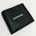 バレンシアガ 折り財布 CASH SQUARE FOLDED COIN ウォレット レディース メンズ ブラック 5943151IZI3 BALENCIAGA