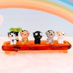  стекло умение кошка 5 человек bench (B) миниатюра смешанные товары украшение мелкие вещи 