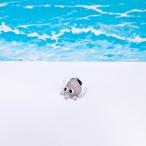 ガラス細工　イカ（ミニ）紫　ミニチュア　雑貨　置物　小物　烏賊