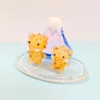  стекло умение 12 главный гора Фудзи пара (L).( фиолетовый ) миниатюра украшение . главный кабан 