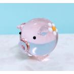  стекло умение цветок ..(LL) розовый миниатюра украшение смешанные товары животное цветок свинья 