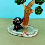  стекло умение . сиденье . кошка (M) черный миниатюра украшение смешанные товары кошка мелкие вещи животное 