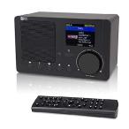 Ocean Digital WR-210N Portable Internet Radio Wi-Fi 2.4  Color LCD Built-in Battery Bluetooth UPnP ＆ DLNA Player Sleep Timer Dual Alarm Clock (Black)