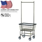 ハンガーラック パシフィックファニチャーサービス  PACIFIC FURNITURE SERVICE ランドリーカートダブルポール LAUNDRY CART DOUBLE POLE ランドリー おしゃれ