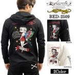 Ed Hardy BETTY BOOP F/Z PARKA HOODIE エドハーディー ベディ コラボ 天竺 パーカー bed-2509
