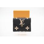 ★３日以内返品可★ LOUIS VUITTON ルイ ヴィトン M80968 アンプラント バイカラー ポルトフォイユ ヴィクトリーヌ 三つ折り財布 美品