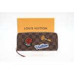 ショッピングダミエ ★３日以内返品可★ LOUIS VUITTON ルイ ヴィトン N60147 ダミエ LVストリーズポルトフォイユクレマンス ブラウン マルチカラー 長財布