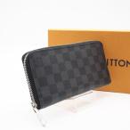 ショッピングLOUIS ★3日以内返品可★ LOUIS VUITTON ルイ ヴィトン N63095 ジッピーウォレット ヴェルティカル ブラック グレー ラウンドファスナー長財布
