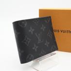 ★3日以内返品可★ LOUIS VUITTON ルイ ヴィトン M62545 モノグラム エクリプス ポルトフォイユ マルコ NM ブラック 二つ折り財布 美品