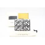 ☆安心の3大保証☆ ABランク ≪FENDI フェンディ/三つ折り財布≫ 8M0395 FENDI ローマ マーク ジェイコブス コンパクトウォレット ブラック ホワイト
