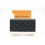 ショッピングLOUIS ☆安心の3大保証☆ Aランク ≪LOUIS VUITTON ルイ ヴィトン/二つ折り長財布≫ M61697 モノグラム エクリプス ポルトフォイユ ブラザ ブラック グレー