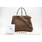 ショッピングフェンディ ☆安心の3大保証☆ ABランク ≪FENDI フェンディ/2WAYバッグ≫ 8BN290 ピーカブーレギュラー レザー ハンドバッグ ブラウン 美品