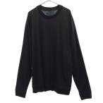 デュベティカ ウール100％ 長袖 Tシャツ ブラック DUVETICA 日本製 メンズ 古着 230325