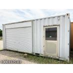 20ft контейнер shutter * дверь * двустворчатая дверь имеется б/у 4.4 цубо 8.9 татами 14.6 flat рис мотоцикл гараж офисная работа место склад место хранения магазин временный 10003375-03
