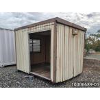 ショッピング物置 3.1m 2.1坪 ユニットハウス 中古 4.2畳 7平米 スーパーハウス 休憩所 簡易ハウス プレハブ小屋 屋外 used prefab container homes 物置 事務所 10006689-01