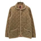 LAVENHAM Lavenham Британия производства стеганная куртка 36 бежевый боковой Benz женский б/у одежда б/у 
