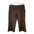  не использовался Eddie Bauer Eddie Bauer проверка укороченные брюки 9AR оттенок коричневого женский б/у одежда б/у 