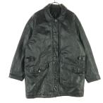 PELLE DONNA 長袖 レザージャケット F ブラック 牛革 メンズ 古着 中古