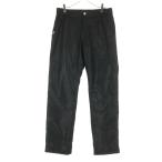  прекрасный товар FILA GOLF filler Golf Golf с хлопком длинные брюки L черный мужской б/у одежда б/у 