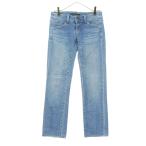 Levi's LADY STYLE Levi's дамский плитка распорка Denim брюки W27 голубой женский б/у одежда б/у 