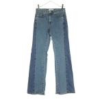 SOMETHING Something сделано в Японии two цветный flair Denim брюки w27 голубой женский б/у одежда б/у 