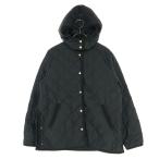 B:MING by BEAMS Be mingbai Beams длинный рукав стеганная куртка S черный капот удален возможно женский б/у одежда б/у 