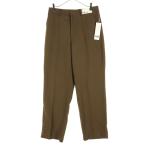  не использовался UNIQLO U Uniqlo You шерсть слаксы брюки Brown женский б/у одежда б/у 