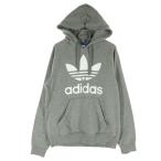adidas Adidas обратная сторона ворсистый принт длинный рукав Parker S Great зеркальный . il Logo женский б/у одежда б/у 