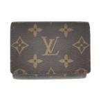 ** LOUIS VUITTON Louis Vuitton монограмма Anne verop*karutodu vi jitoM62920 футляр для визитных карточек немного царапина . загрязнения есть 