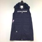  Descente LE COQ SPORTIF с хлопком Golf One-piece S размер темно-синий темно-синий немного царапина . загрязнения есть 