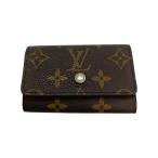 ** LOUIS VUITTON Louis Vuitton монограмма myurutikre6 6 полосный чехол для ключей M62630 Brown царапина . загрязнения есть 