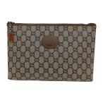 GUCCI Gucci клатч Old Gucci GG плюс Brown царапина . загрязнения есть 