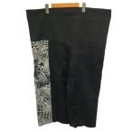 !! SOU*SOU брюки SIZE M мужской Moss Lynn Moss Lynn способ . внизу одна сторона . изменение .. Hakata обыкновенный карп черный × серебряный немного царапина . загрязнения есть 